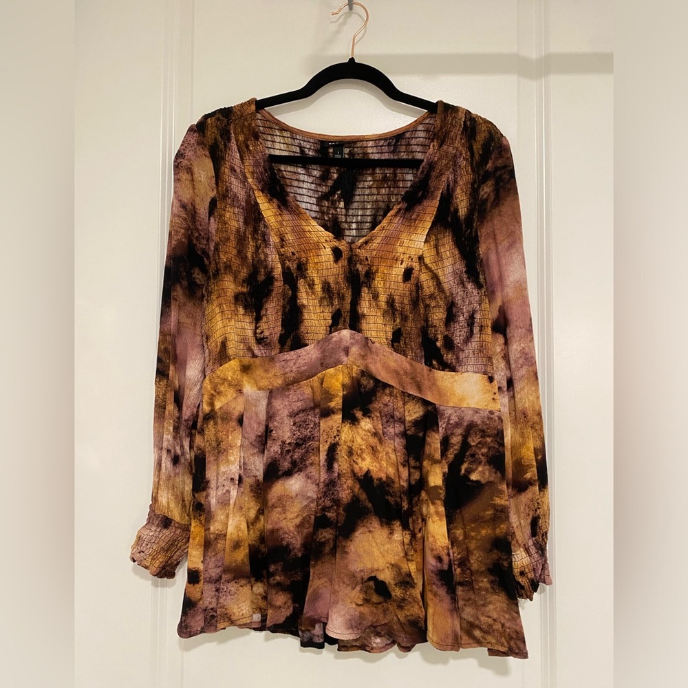 Torrid boho tye dye long sleeved 1x